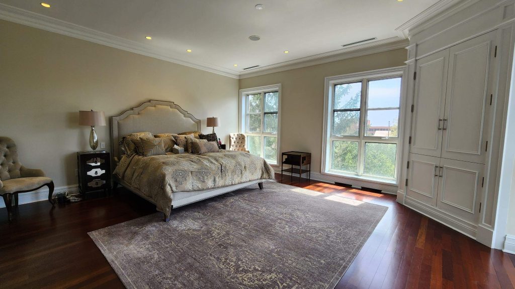Interior Master Bedroom Off White Painting